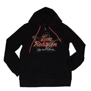 NWT True Religion Men's Script Buddha Full Zip Hoodie Medium M